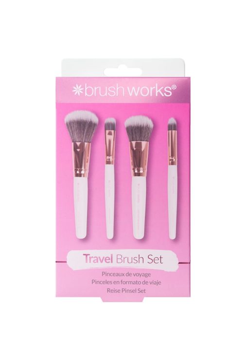 Set de pensule  Editie Travel Alb & Auriu-FEMEI/INGRIJIRE COSMETICA/Make-up-INGRIJIRE COSMETICA/Make-up