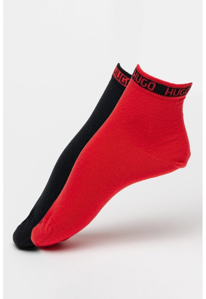 Set de sosete scurte din amestec de bumbac - 2 perechi-BARBATI/IMBRACAMINTE/Dresuri si sosete-IMBRACAMINTE/Dresuri si sosete