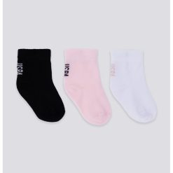 Set de sosete scurte uni - 3 perechi-FETE/IMBRACAMINTE/Lenjerie intima-IMBRACAMINTE/Lenjerie intima