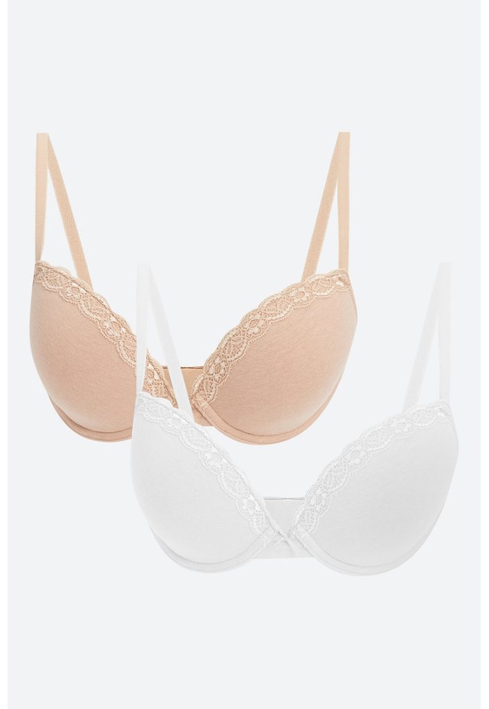 Set de sutiene cu insertii din dantela - 2 piese-FEMEI/IMBRACAMINTE/Tricouri si maiouri-IMBRACAMINTE/Tricouri si maiouri