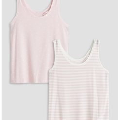 Set de top-uri de pijama cu decolteu rotund - 2 Piese-FEMEI/IMBRACAMINTE/Pijamale si halate de baie-IMBRACAMINTE/Pijamale si halate de baie