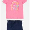 Set de tricou de bumbac si pantaloni scurti - 2 piese-FETE/IMBRACAMINTE/Sport-IMBRACAMINTE/Sport