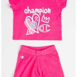 Set de tricou din bumbac si pantaloni scurti cu logo - 2 piese-FETE/IMBRACAMINTE/Seturi de imbracaminte-IMBRACAMINTE/Seturi de imbracaminte