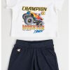 Set de tricou si pantaloni scurti cu imprimeu cu masina - 2 piese-BAIETI/IMBRACAMINTE/Seturi de imbracaminte-IMBRACAMINTE/Seturi de imbracaminte