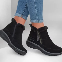 Skechers EASY GOING-COOL ZIP 167862 negru-Ghete si botine-Ghete si botine
