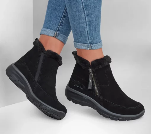 Skechers EASY GOING-COOL ZIP 167862 negru-Ghete si botine-Ghete si botine