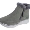 Skechers Wilshire BLVD-Fresh Zip 168108 olive verde-masliniu-Ghete si botine-Ghete si botine