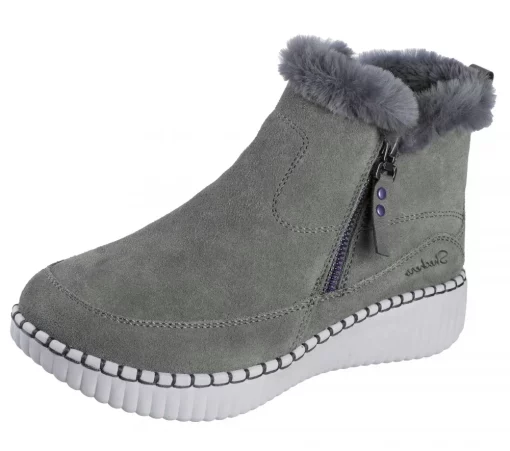Skechers Wilshire BLVD-Fresh Zip 168108 olive verde-masliniu-Ghete si botine-Ghete si botine