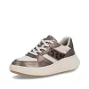 Sneaker Rieker W1702-60 bej-combi-Pantofi-Pantofi