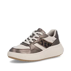 Sneaker Rieker W1702-60 bej-combi-Pantofi-Pantofi