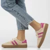 Sneaker piele naturala 6764 bej-roz-Pantofi-Pantofi