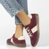 Sneaker piele naturala 6770 burgundy-Pantofi-Pantofi