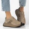 Sneaker piele naturala 6785 bej-leo-Pantofi-Pantofi