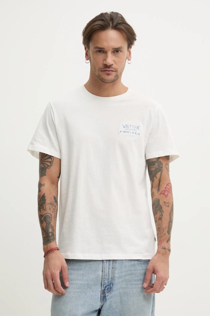 Solid tricou din bumbac OSBOURNE barbati