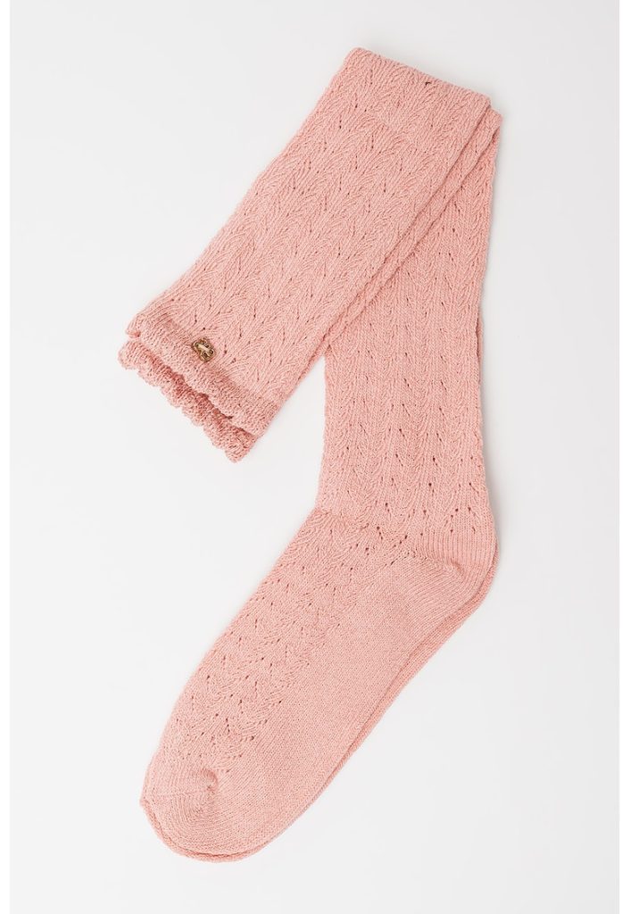 Sosete lungi peste genunchi cu aspect texturat-FETE/IMBRACAMINTE/Lenjerie intima-IMBRACAMINTE/Lenjerie intima