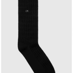 Sosete lungi striate din amestec de lana cu broderie logo-BARBATI/IMBRACAMINTE/Dresuri si sosete-IMBRACAMINTE/Dresuri si sosete