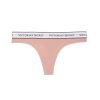 Stretch cotton thong panties with logo s S-Imbracaminte-