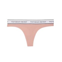 Stretch cotton thong panties with logo s S-Imbracaminte-