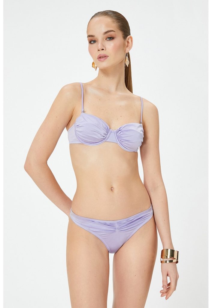 Sutien de baie cu detalii drapate-FEMEI/IMBRACAMINTE/Costume de baie-IMBRACAMINTE/Costume de baie