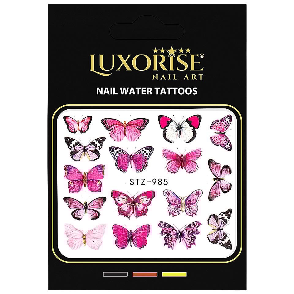 Tatuaj Unghii LUXORISE Butterfly Madness STZ 985 2