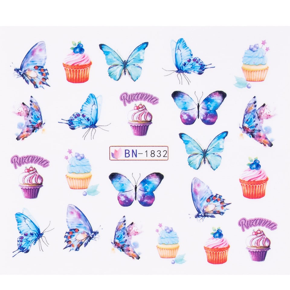 Tatuaj Unghii LUXORISE Butterfly Wave