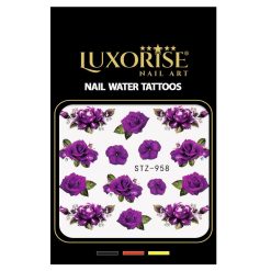 Tatuaj Unghii LUXORISE Flower Tears STZ 958 2