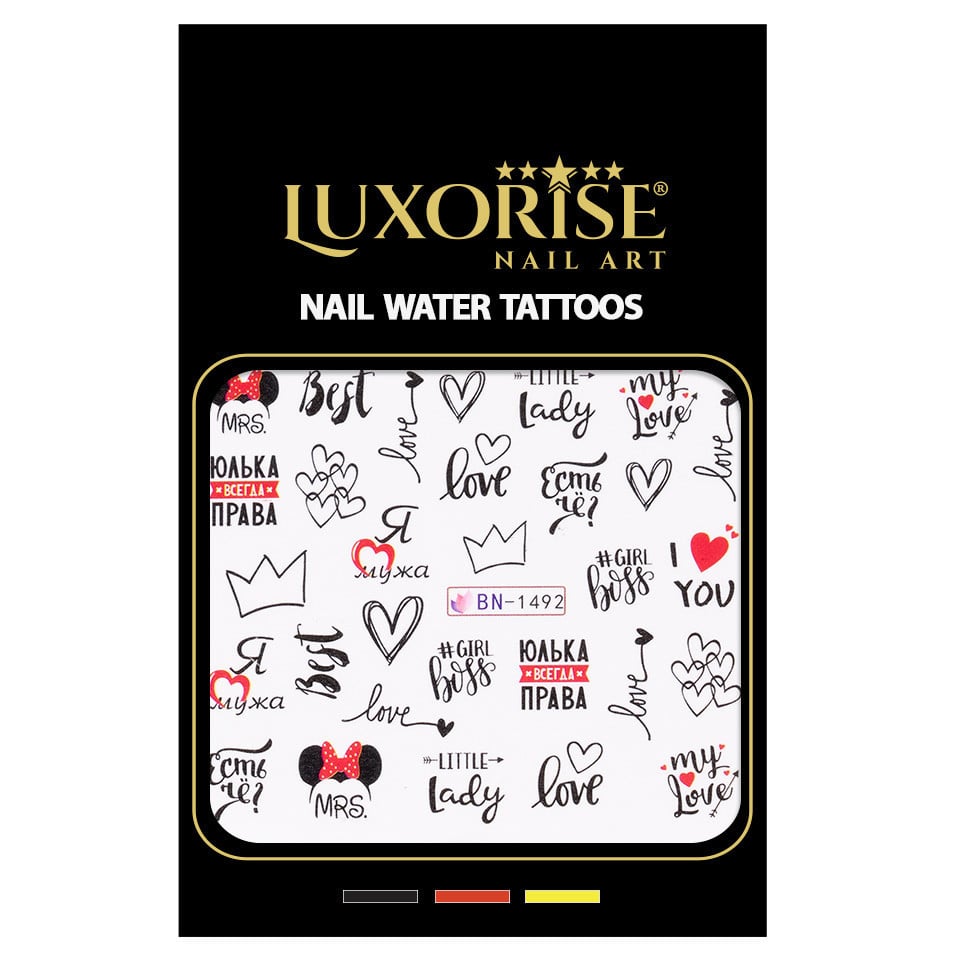 BN-1492-Nail Art > Tatuaje Unghii