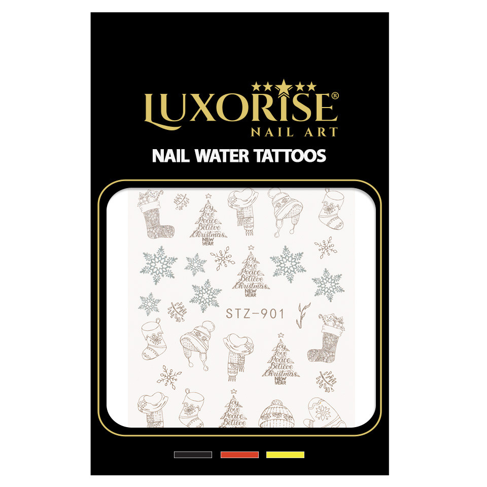 Tatuaj Unghii LUXORISE Simple Holiday Frost STZ 901 2