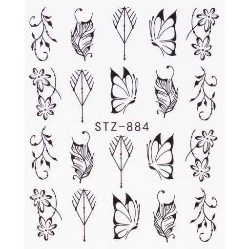 Tatuaj Unghii LUXORISE Simple Romantic Art