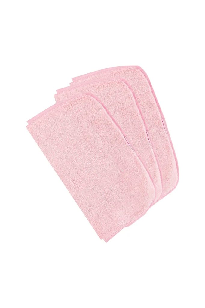 The Vintage Cosmetics Company un set de șervețele demachiante Make-up Removing Cloths 3-pack culoarea roz-Wellness