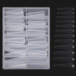 Tipsuri Reutilizabile Polygel Gel REVOMAX PRO TIPS LUXORISE Ballerina Full Forms 120 buc 1