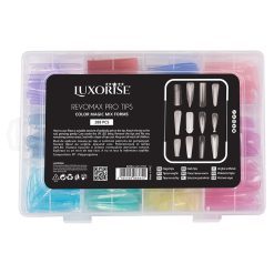 Tipsuri Reutilizabile REVOMAX Color Magic Mix LUXORISE pentru Polygel si Gel 288 buc 1