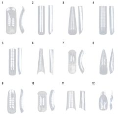 Tipsuri Reutilizabile REVOMAX Flexi Shape Pro 12 LUXORISE pentru Polygel si Gel 288 buc 2