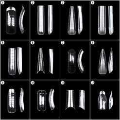 Tipsuri Reutilizabile REVOMAX Flexi Shape Pro 12 LUXORISE pentru Polygel si Gel 288 buc 3