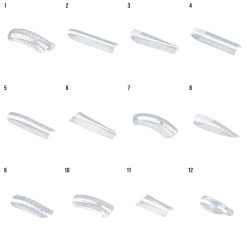 Tipsuri Reutilizabile REVOMAX Flexi Shape Pro 12 LUXORISE pentru Polygel si Gel 288 buc 4