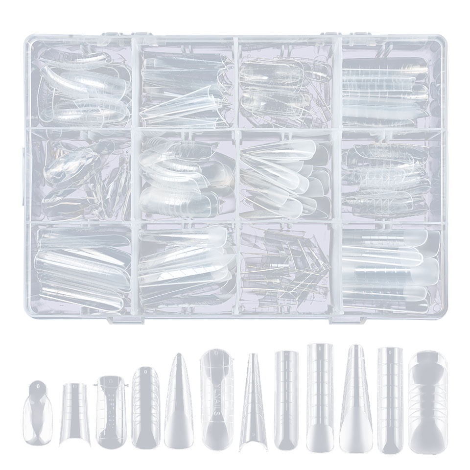 Tipsuri Reutilizabile REVOMAX Flexi Shape Pro 12 LUXORISE pentru Polygel si Gel 288 buc 6