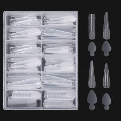 Tipsuri Reutilizabile REVOMAX PRO TIPS LUXORISE Mix French Full Forms 96 Tips 48 French Stickers 2