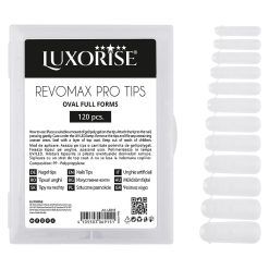 Tipsuri Reutilizabile REVOMAX PRO TIPS LUXORISE Oval Full Forms pentru Polygel si gel 120 buc 3