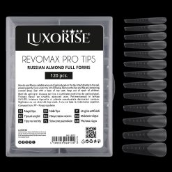 Tipsuri Reutilizabile REVOMAX PRO TIPS LUXORISE Russian Almond pentru Polygel si gel