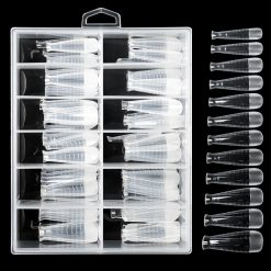 Tipsuri Reutilizabile REVOMAX PRO TIPS LUXORISE Short Almond pentru Polygel si gel 120 buc 1