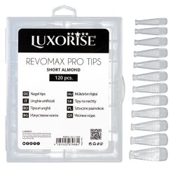 Tipsuri Reutilizabile REVOMAX PRO TIPS LUXORISE Short Almond pentru Polygel si gel 120 buc 2