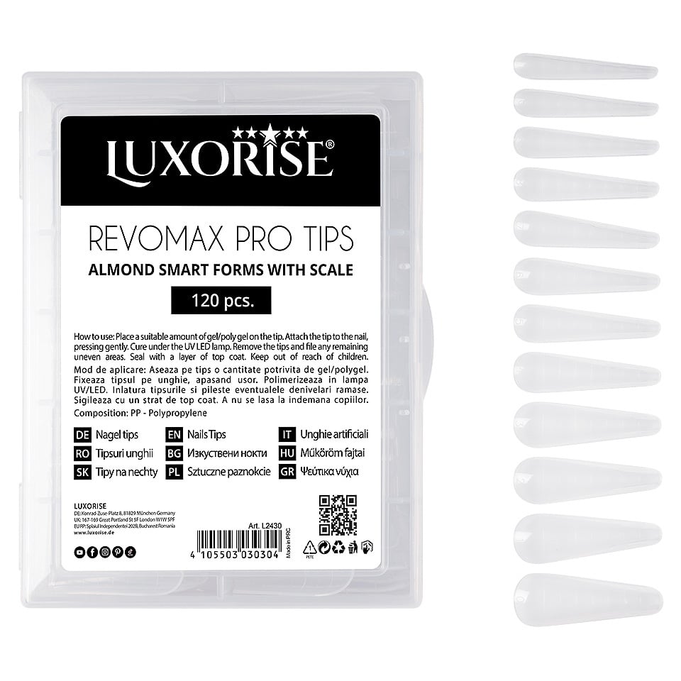 Tipsuri Reutilizabile REVOMAX PRO TIPS LUXORISE model Migdala 120 buc 5