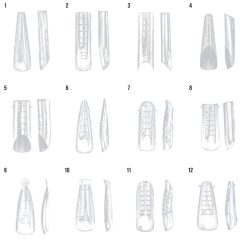 Tipsuri Reutilizabile REVOMAX Perfect Mix LUXORISE pentru Polygel si Gel 288 buc 4