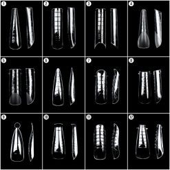 Tipsuri Reutilizabile REVOMAX Perfect Mix LUXORISE pentru Polygel si Gel 288 buc 5
