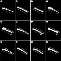 Tipsuri Reutilizabile REVOMAX Perfect Mix LUXORISE pentru Polygel si Gel 288 buc 7