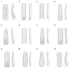 Tipsuri Reutilizabile REVOMAX Shape It All LUXORISE pentru Polygel si Gel 288 buc 3