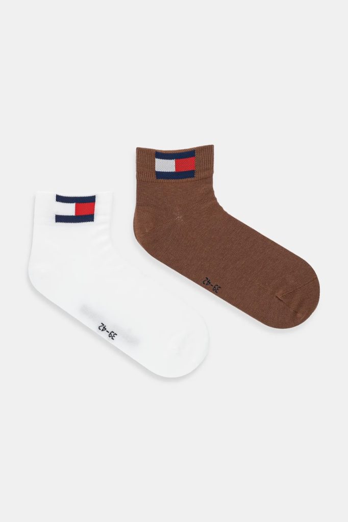 Tommy Hilfiger șosete 2-pack culoarea galben