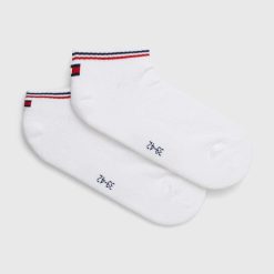 Tommy Jeans sosete 2-pack culoarea alb-Şosete