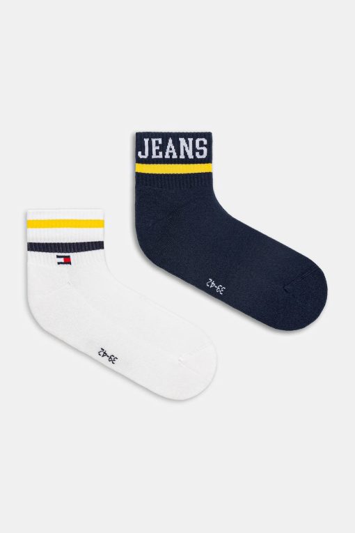 Tommy Jeans șosete 2-pack culoarea bleumarin