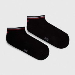 Tommy Jeans sosete 2-pack culoarea negru-Şosete